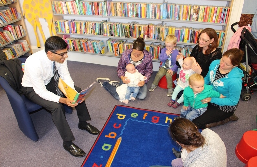 Rishi Sunak at Bedale Community Library