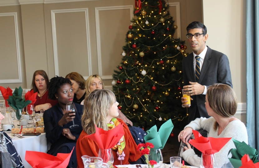 Rishi Sunak at the Dales Business Women lunch in Leyburn