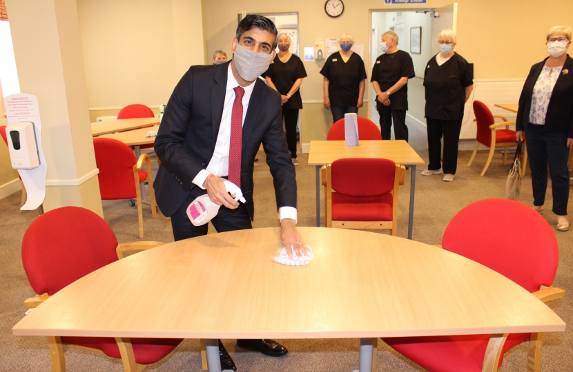 Rishi Sunak at the Dales Centre Bedale
