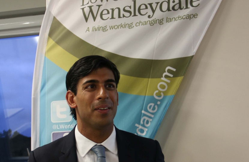 Rishi addresses the launch event for the Lower Wensleydale Business Network