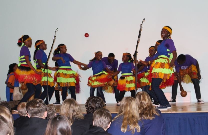 The Pearl of Africa choir perform at St Francis Xavier School