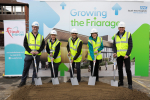 Rishi Sunak helps start the work on the Friarage Hospital's new surgical hub