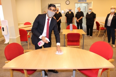Rishi Sunak at the Dales Centre Bedale