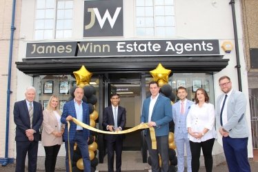 Rishi Sunak opens James Winn estate agents Northallerton
