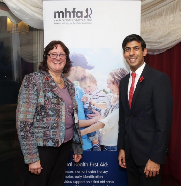 Angela Wall and Rishi Sunak in the House of Lords